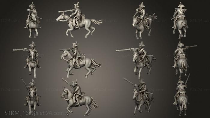 Figurines heroes, monsters and demons (Dragoons carabine, STKM_13235) 3D models for cnc