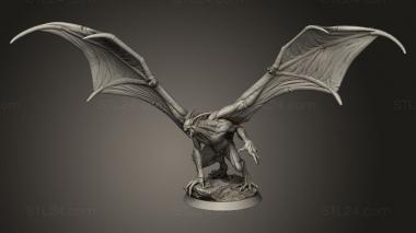 Figurines heroes, monsters and demons (Flying Vampires Vampire Crouch, STKM_13245) 3D models for cnc