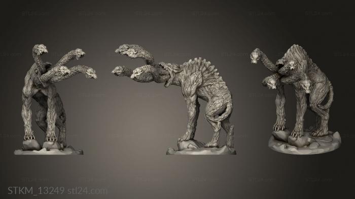 Статуэтки герои, монстры и демоны (Ужасный Волк Элдрич, STKM_13249) 3D модель для ЧПУ станка