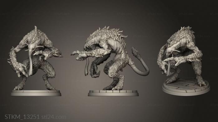 Figurines heroes, monsters and demons (Dream Eater, STKM_13251) 3D models for cnc