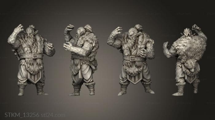 Figurines heroes, monsters and demons (Druid, STKM_13256) 3D models for cnc