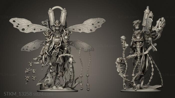 Статуэтки герои, монстры и демоны (Повелитель Чумы,корона Мора, STKM_13258) 3D модель для ЧПУ станка
