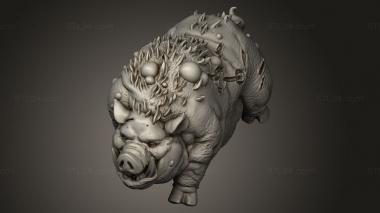 Figurines heroes, monsters and demons (Drunken The Dark Secrets Graywood village Pig GW, STKM_13260) 3D models for cnc