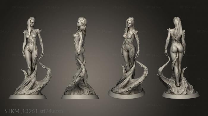 Figurines heroes, monsters and demons (Dryad, STKM_13261) 3D models for cnc