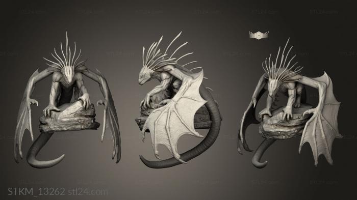 Figurines heroes, monsters and demons (Dragon Trapper Lodge Floating, STKM_13262) 3D models for cnc