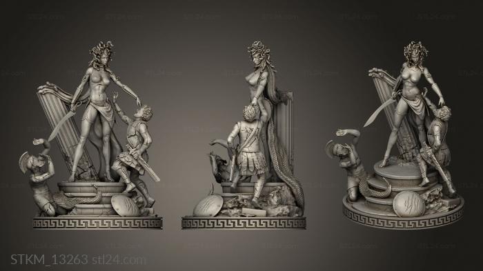 Figurines heroes, monsters and demons (Escultor Medusa Medusa, STKM_13263) 3D models for cnc