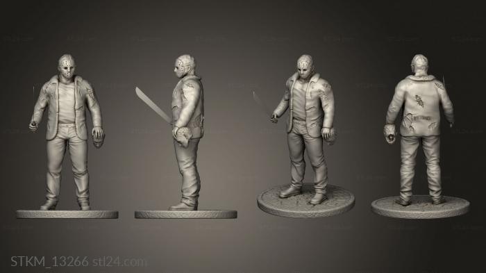 Figurines heroes, monsters and demons (Freddy VS Jason, STKM_13266) 3D models for cnc