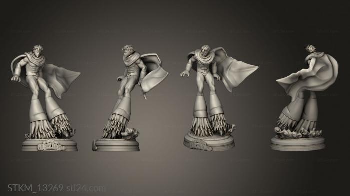 Статуэтки герои, монстры и демоны (Пинапы Подземелий Стрелок Гран-Торино, STKM_13269) 3D модель для ЧПУ станка