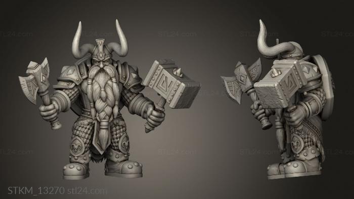 Figurines heroes, monsters and demons (Dw Paladin Weapons Weapons, STKM_13270) 3D models for cnc