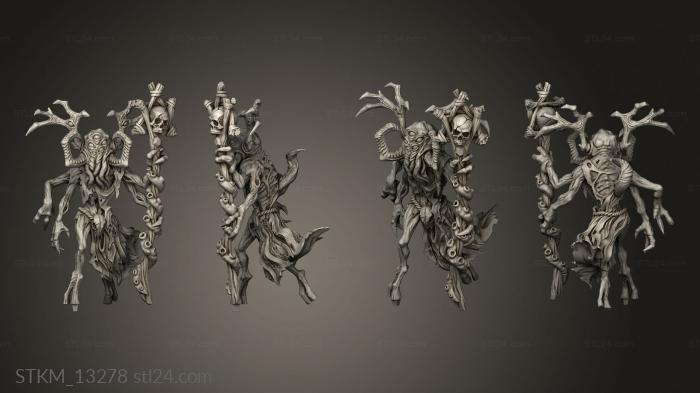 Статуэтки герои, монстры и демоны (Столешница Ведьмы Дансли, STKM_13278) 3D модель для ЧПУ станка