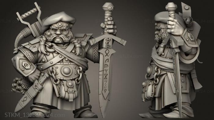 Figurines heroes, monsters and demons (dw hellhammer lander, STKM_13282) 3D models for cnc