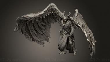 Figurines heroes, monsters and demons (Angel Justicar, STKM_13284) 3D models for cnc