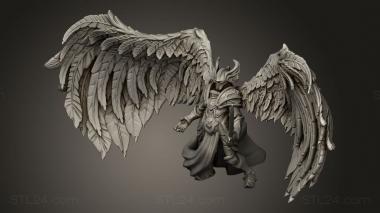 Figurines heroes, monsters and demons (Angel Justicar, STKM_13285) 3D models for cnc