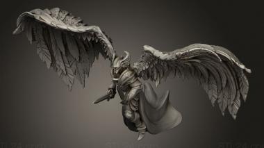 Figurines heroes, monsters and demons (Angel Justicar, STKM_13286) 3D models for cnc