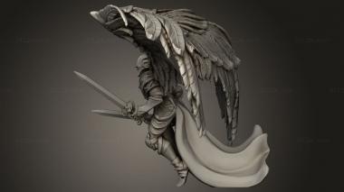 Figurines heroes, monsters and demons (Angel Justicar, STKM_13286) 3D models for cnc