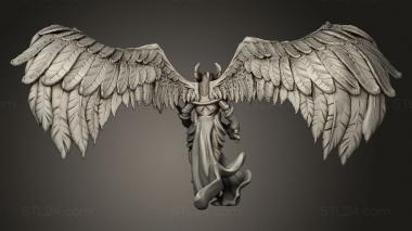 Figurines heroes, monsters and demons (Angel Justicar, STKM_13286) 3D models for cnc