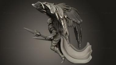 Figurines heroes, monsters and demons (Angel Justicar, STKM_13287) 3D models for cnc