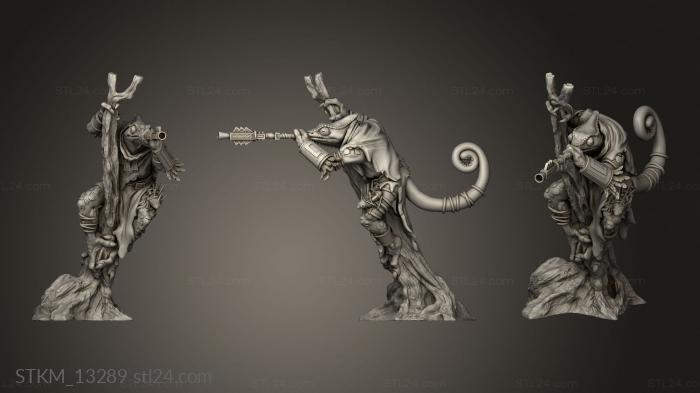 Figurines heroes, monsters and demons (Chameleons, STKM_13289) 3D models for cnc