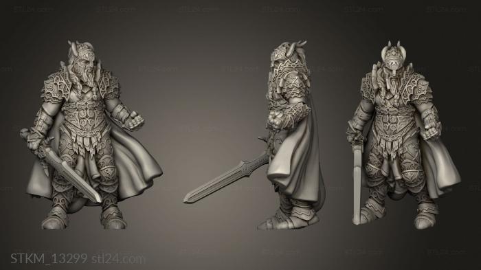Figurines heroes, monsters and demons (eb zerodium tiefling paladin, STKM_13299) 3D models for cnc