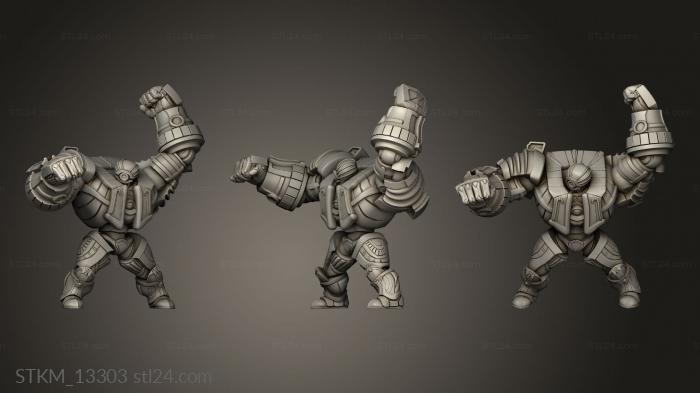Figurines heroes, monsters and demons (Egyptian Golem, STKM_13303) 3D models for cnc