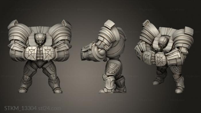 Figurines heroes, monsters and demons (Egyptian Golem, STKM_13304) 3D models for cnc