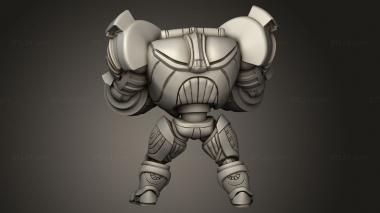 Figurines heroes, monsters and demons (Egyptian Golem, STKM_13304) 3D models for cnc