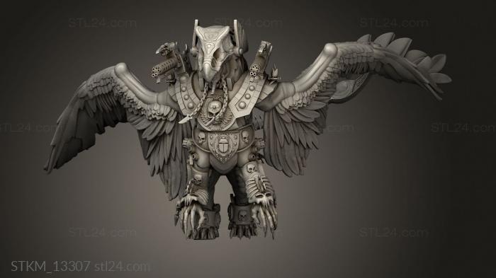 Figurines heroes, monsters and demons (Egyptian Sphinxes Shoulder Missiles, STKM_13307) 3D models for cnc