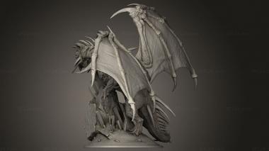 Figurines heroes, monsters and demons (Elder Crystal Dragon crystal dragon, STKM_13312) 3D models for cnc