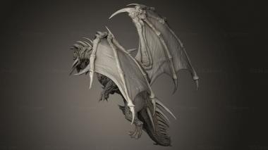 Figurines heroes, monsters and demons (Elder Crystal Dragon crystal dragon, STKM_13313) 3D models for cnc