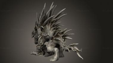 Figurines heroes, monsters and demons (Recess Bones Barghest Hunting, STKM_13320) 3D models for cnc