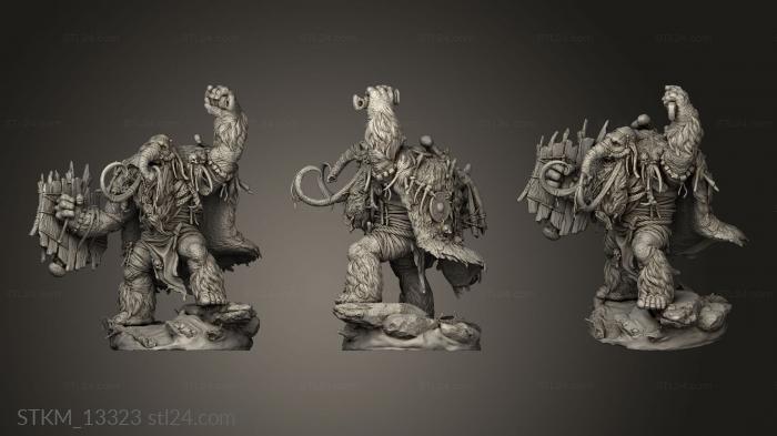 Figurines heroes, monsters and demons (Frostburn Horrors Path Mammootty, STKM_13323) 3D models for cnc