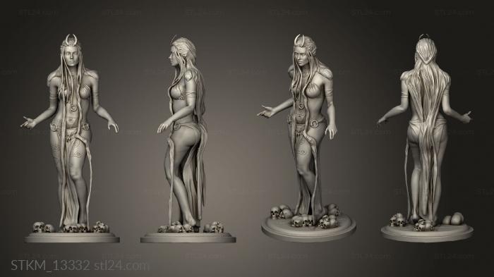 Figurines heroes, monsters and demons (Enchantress, STKM_13332) 3D models for cnc