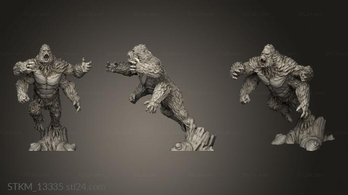 Figurines heroes, monsters and demons (Fey Woods Girallon Attacking, STKM_13335) 3D models for cnc