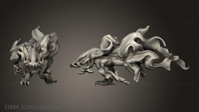 Figurines heroes, monsters and demons (Cult Pickle Shadowfell Night Stalker pose, STKM_13343) 3D models for cnc