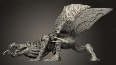 Figurines heroes, monsters and demons (EPIC Dragon Abomination, STKM_13350) 3D models for cnc