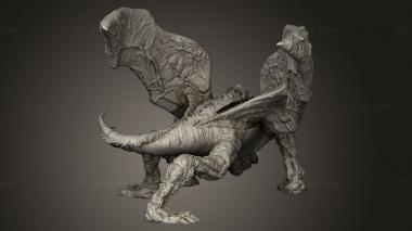 Figurines heroes, monsters and demons (EPIC Dragon Abomination, STKM_13350) 3D models for cnc