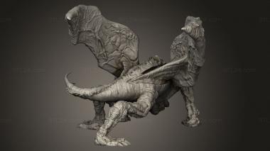 Figurines heroes, monsters and demons (EPIC Dragon Abomination, STKM_13351) 3D models for cnc