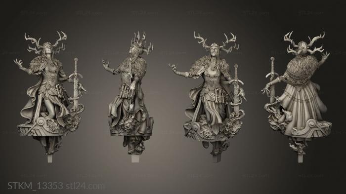Figurines heroes, monsters and demons (Monsters Hel Statue One, STKM_13353) 3D models for cnc