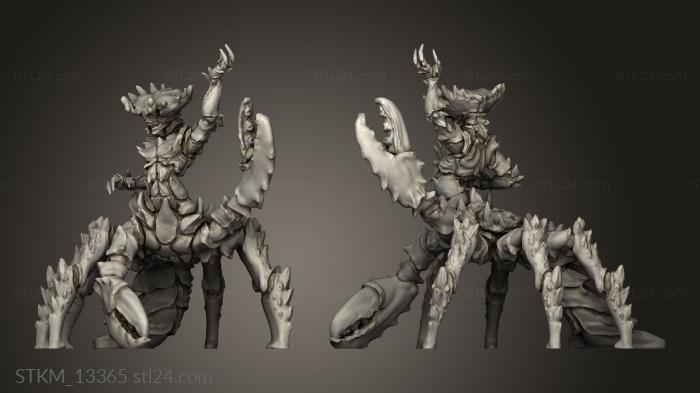 Статуэтки герои, монстры и демоны (Королева Элементальных Существ,полный Водоворот, STKM_13365) 3D модель для ЧПУ станка