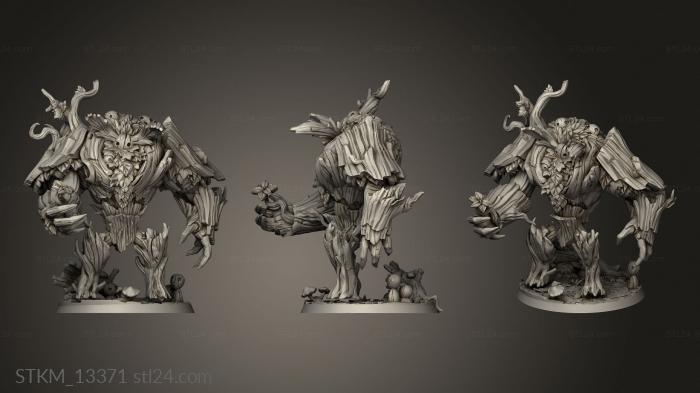 Figurines heroes, monsters and demons (Elementals Nature elemental, STKM_13371) 3D models for cnc