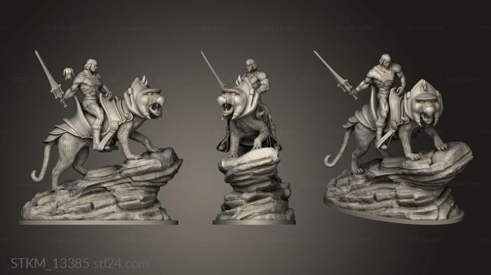 Figurines heroes, monsters and demons (man, STKM_13385) 3D models for cnc