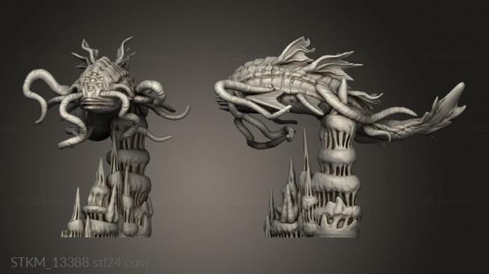 Figurines heroes, monsters and demons (Psionic Overlords Horror Eel, STKM_13388) 3D models for cnc