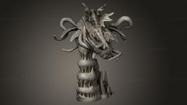 Figurines heroes, monsters and demons (Psionic Overlords Horror Eel, STKM_13388) 3D models for cnc