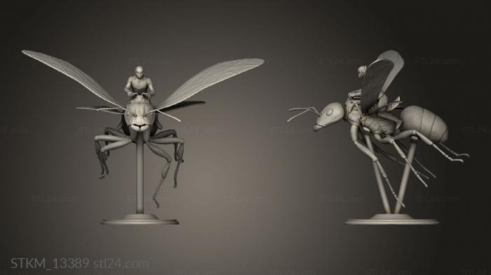 Figurines heroes, monsters and demons (Smbdy Ant Man, STKM_13389) 3D models for cnc
