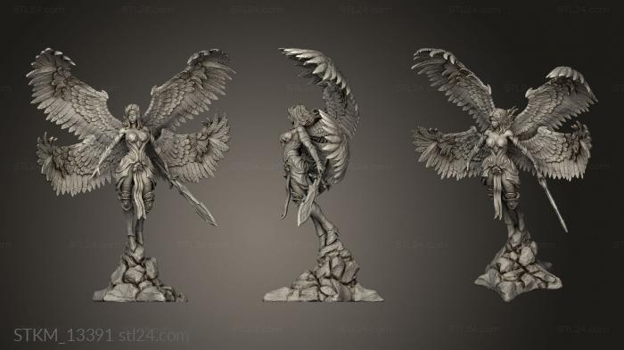Figurines heroes, monsters and demons (Fantasy Warrior, STKM_13391) 3D models for cnc