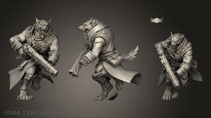 Figurines heroes, monsters and demons (Wulfheart Requiem Demon Hunters Kit II Hat Gun, STKM_13393) 3D models for cnc