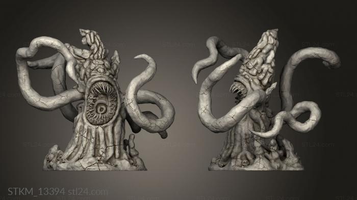 Figurines heroes, monsters and demons (Psionic Overlords Tentacle Rock Angry, STKM_13394) 3D models for cnc