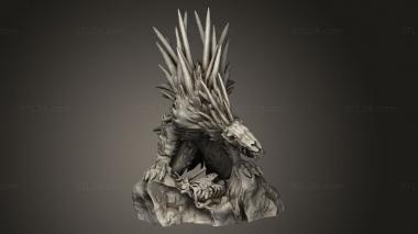 Figurines heroes, monsters and demons (Recess Bones Barghest, STKM_13395) 3D models for cnc