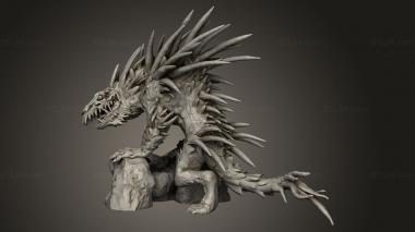 Figurines heroes, monsters and demons (Recess Bones Barghest, STKM_13395) 3D models for cnc