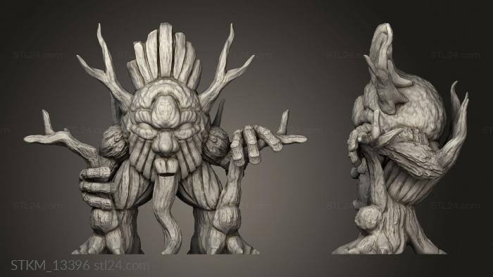 Figurines heroes, monsters and demons (Riddleroot Tree Folk Burlwart, STKM_13396) 3D models for cnc